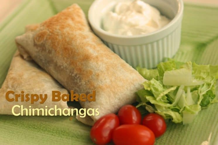 Crispy Baked Chimichangas Recipe. No need to deep fry chimichangas. This baked version is SUPER crispy!